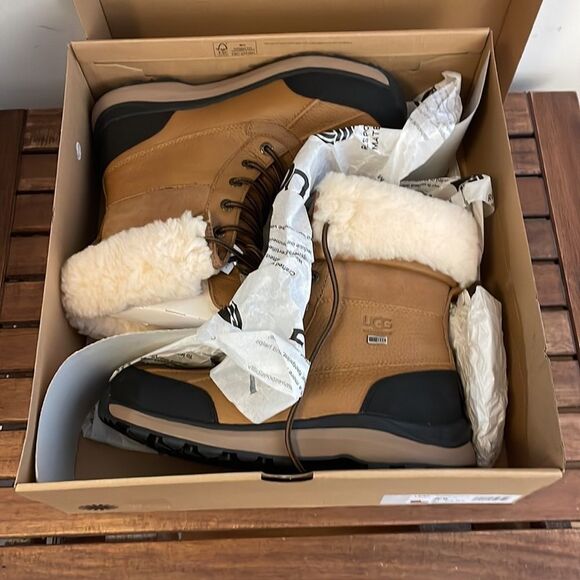 UGG Adirondack III Boots Chestnut USA Women Size 6/UK 4/EU 37 - Picture 12 of 14